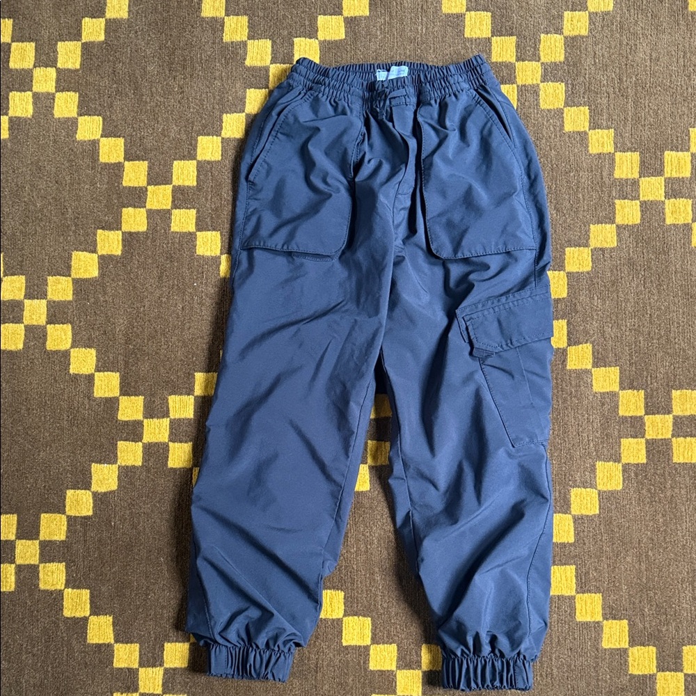 Zara Lined Elastic Waist Pants in black